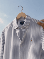 Blue - Old Money Stripe Full Shirt