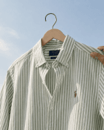 Green - Old Money Stripe Full Shirt