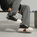 Thick Sole Sneaker for Men - Black White RaymanBD
