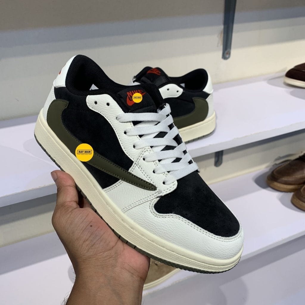 Travis Scott AJ1 Olive premium custom sneaker Bangladesh